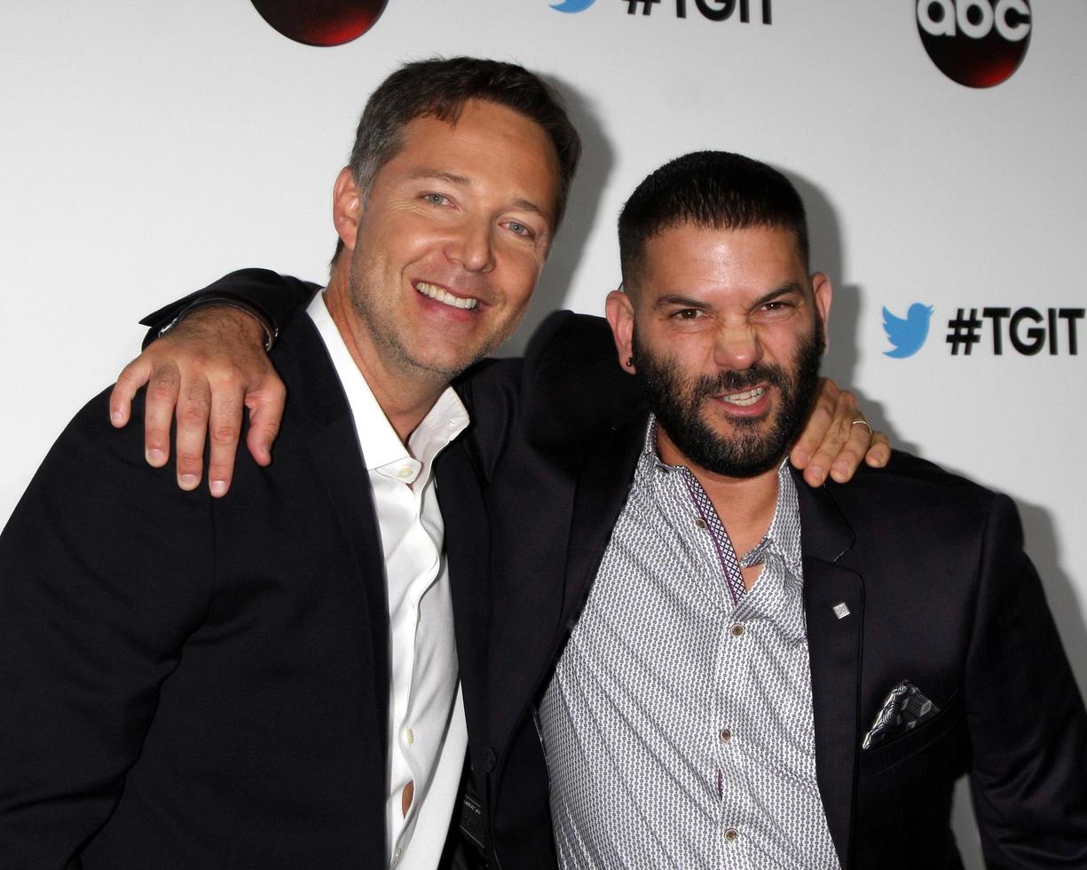 LOS ANGELES, SEP 20 -  George Newbern, Guillermo Diaz at the TGIT Premiere Event for Grey s Anatomy, Scandal, How to Get Away With Murder at Palihouse on September 20, 2014 in West Hollywood, CA photo