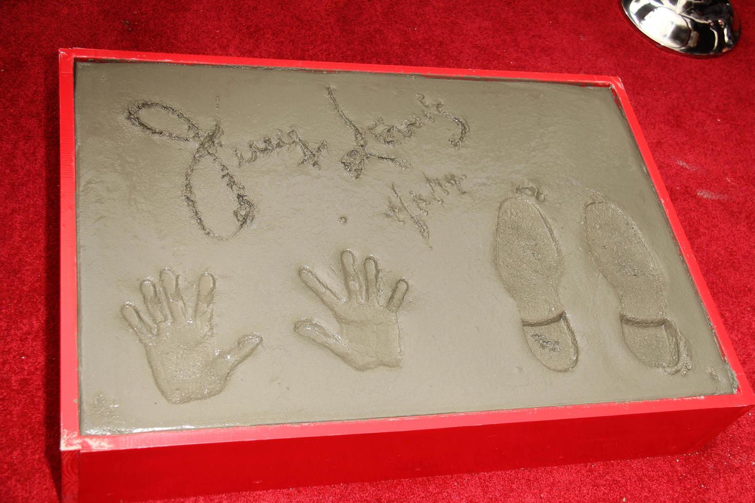 LOS ANGELES, APR 12 -  Jerry Lewis  Handprints and Footprints at the Jerry Lewis Hand and Footprint Ceremony at TCL Chinese Theater on April 12, 2014 in Los Angeles, CA photo
