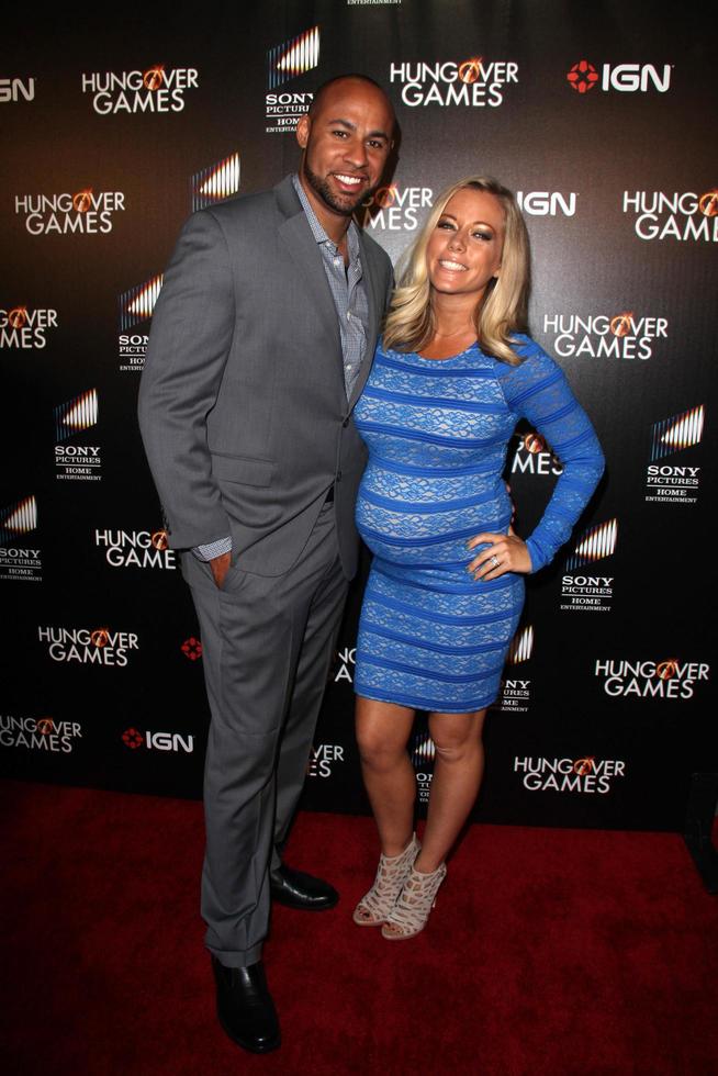 LOS ANGELES, FEB 11 -  Hank Baskett, Kendra Wilkinson at the The Hungover Games Premiere at TCL Chinese 6 Theater on February 11, 2014 in Los Angeles, CA photo