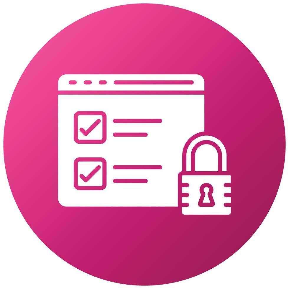 Browser Security Icon Style vector