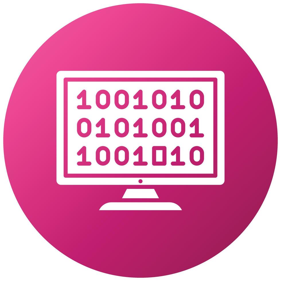 estilo de icono de código de pirateo vector