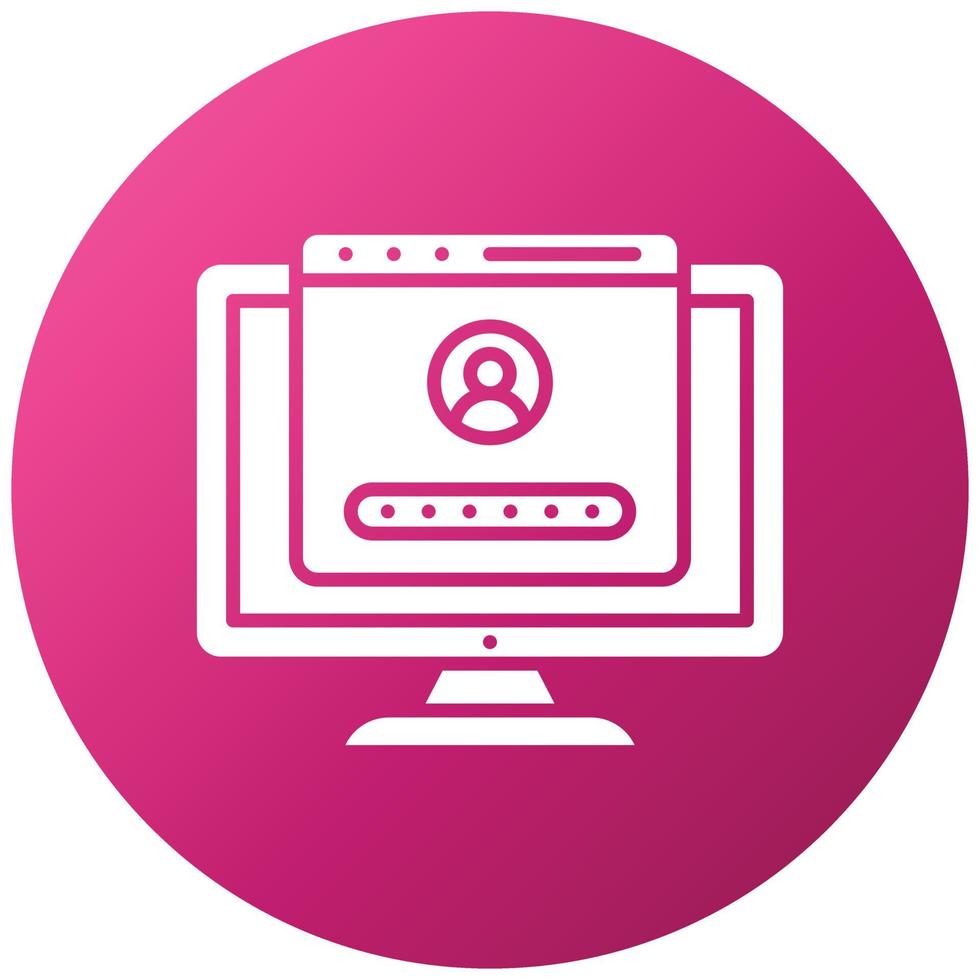 User Login Icon Style vector