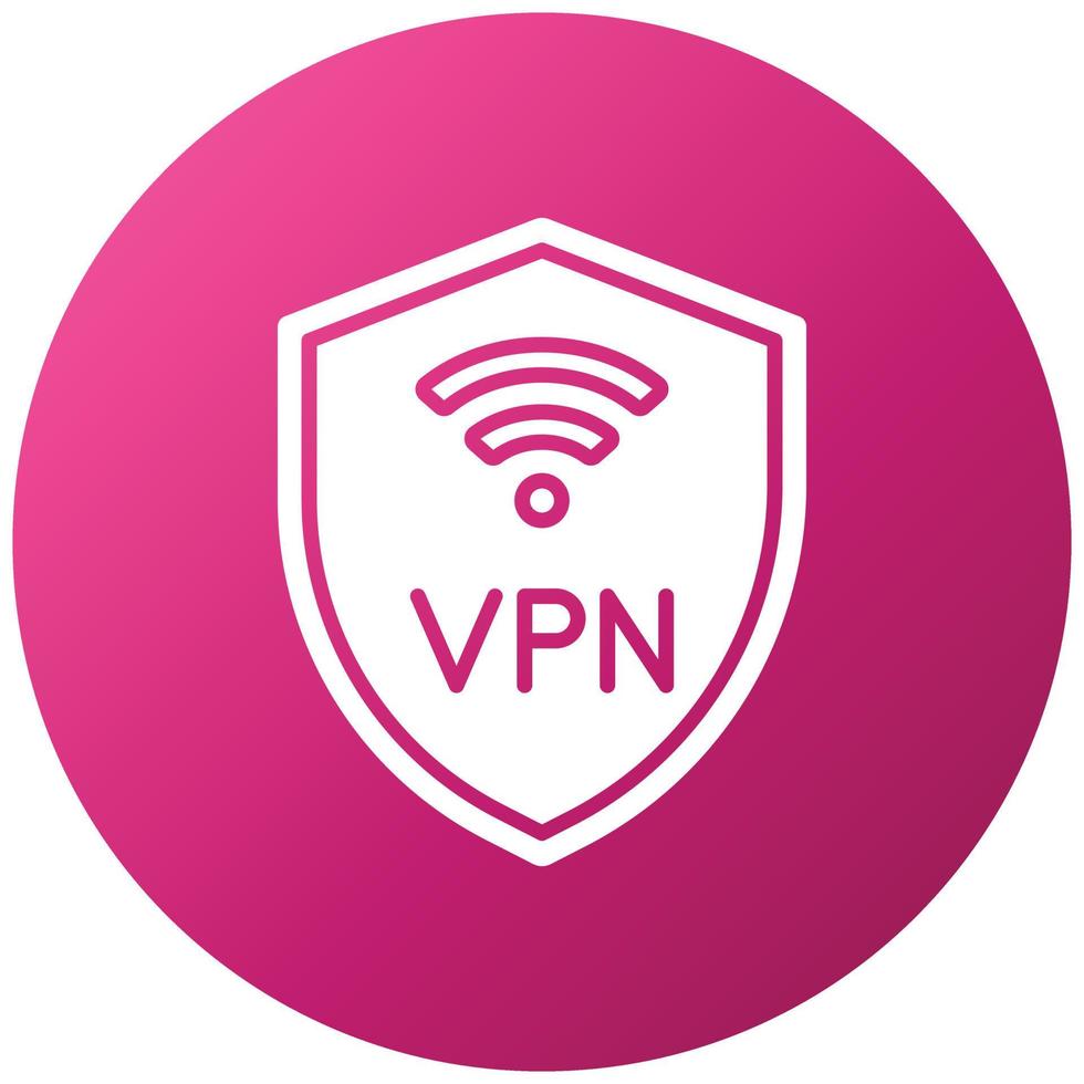 estilo de icono vpn vector