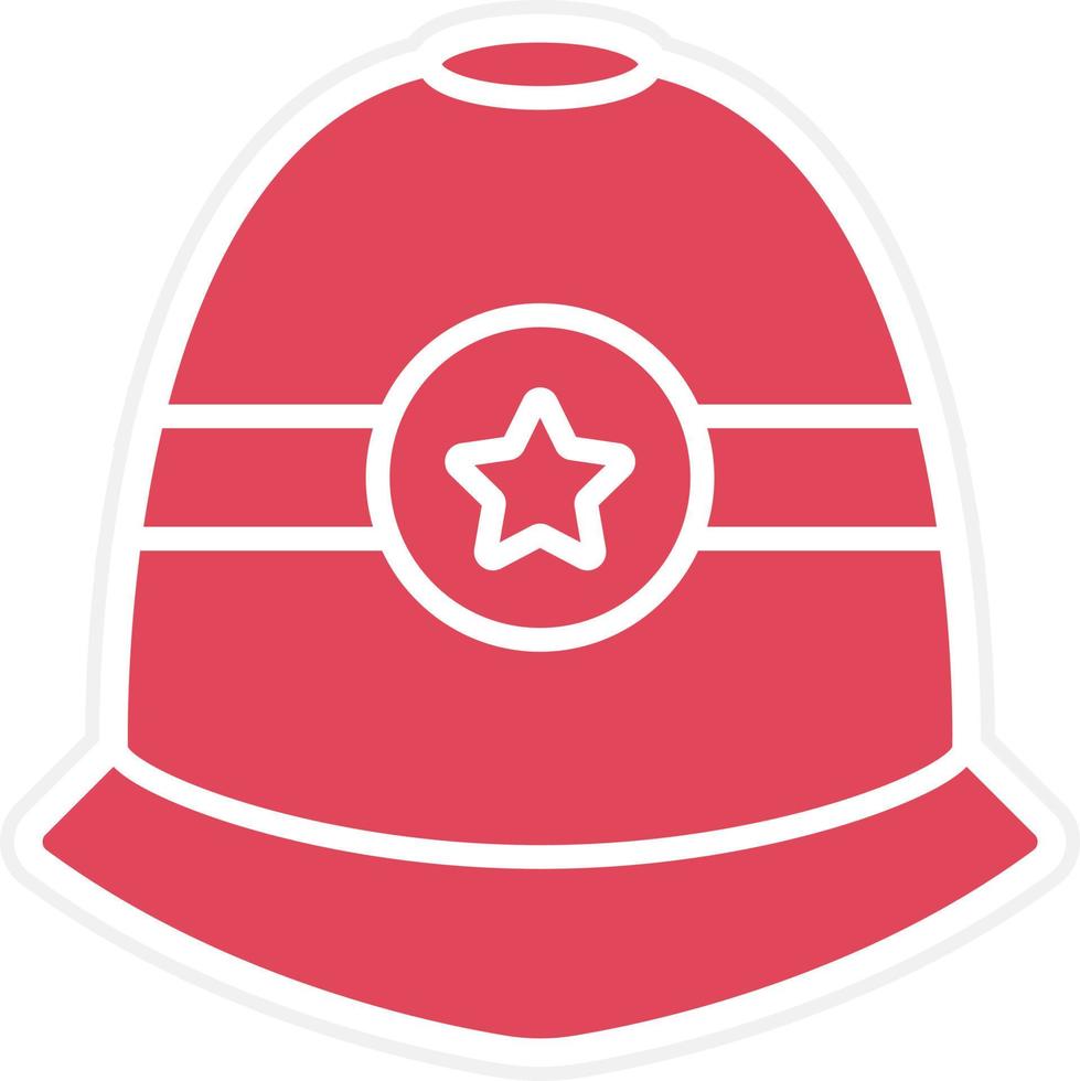 Police Helmet Icon Style vector