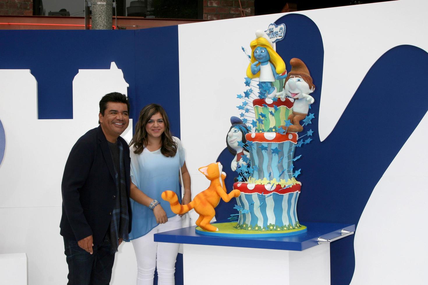 LOS ANGELES, JUL 28 -  George Lopez arrives at the Smurfs 2 Premiere at the Village Theater on July 28, 2013 in Westwood, CA photo