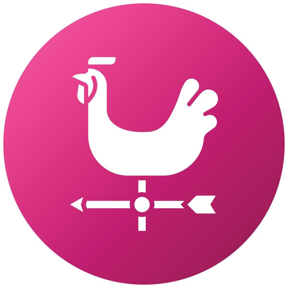 Weather Vane Icon Style vector