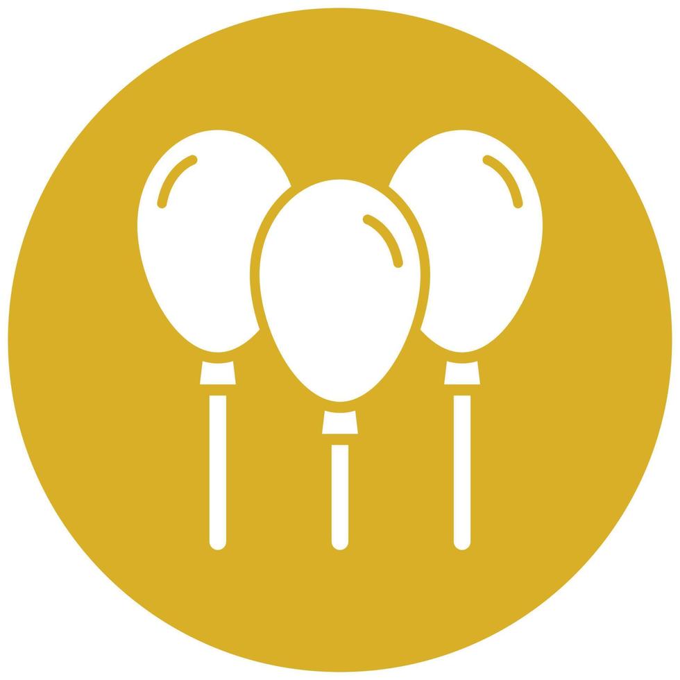 Balloons Icon Style vector