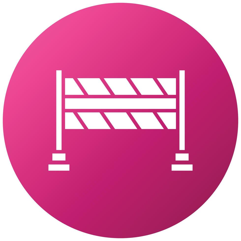Police Barrier Icon Style vector