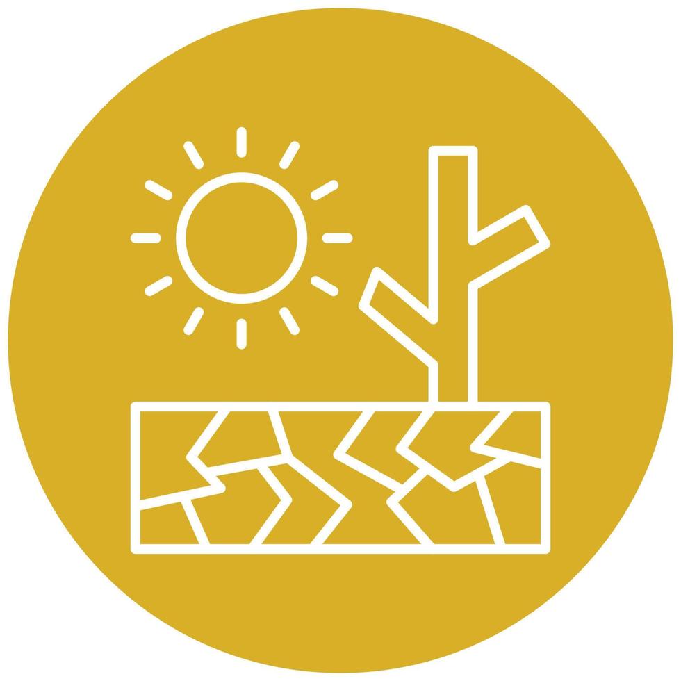 Drought Icon Style vector