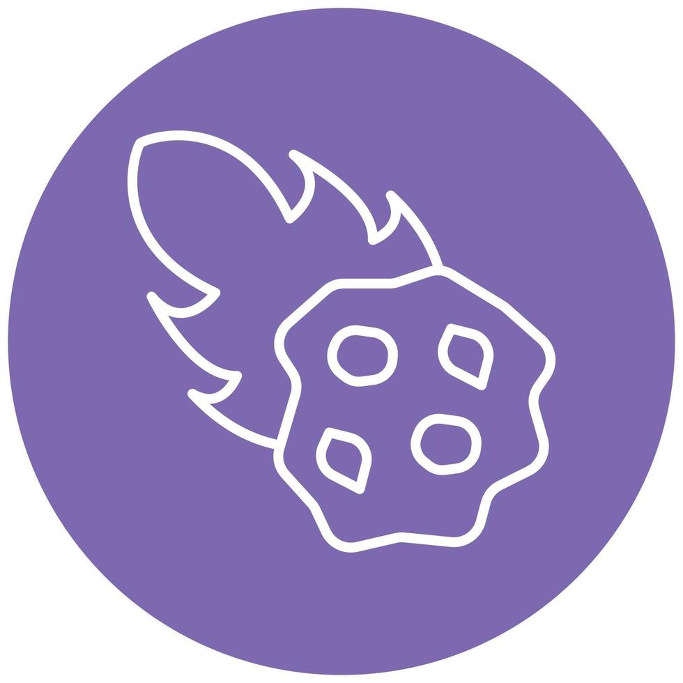 Meteorite Icon Style vector