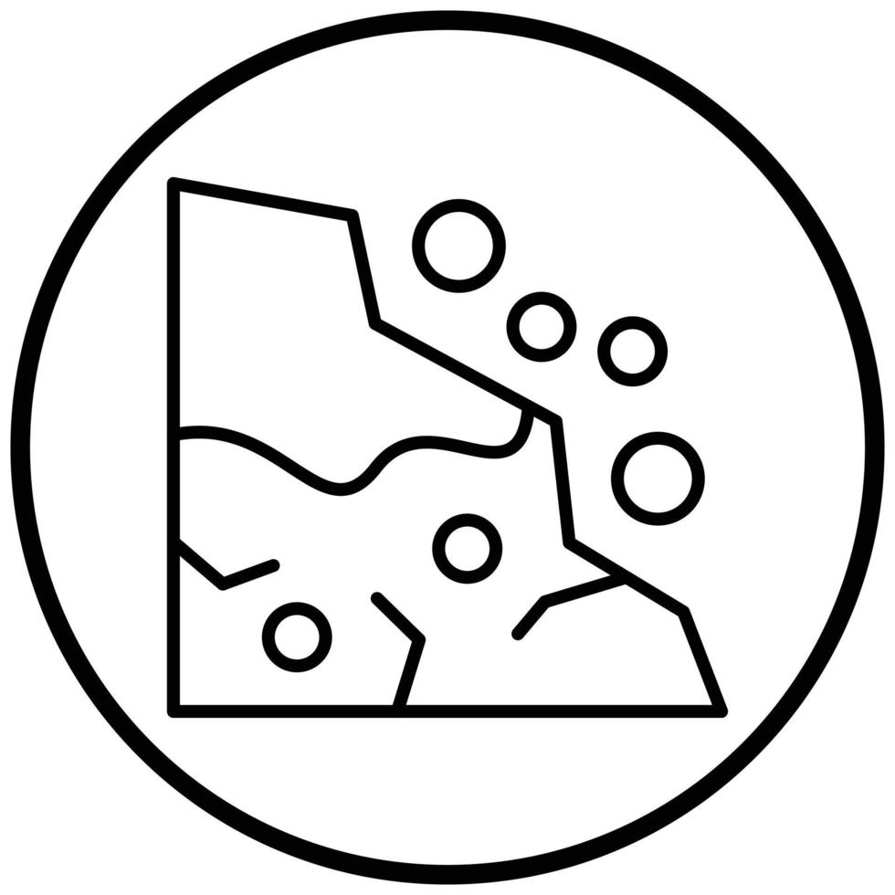 Snow Avalanche Icon Style vector