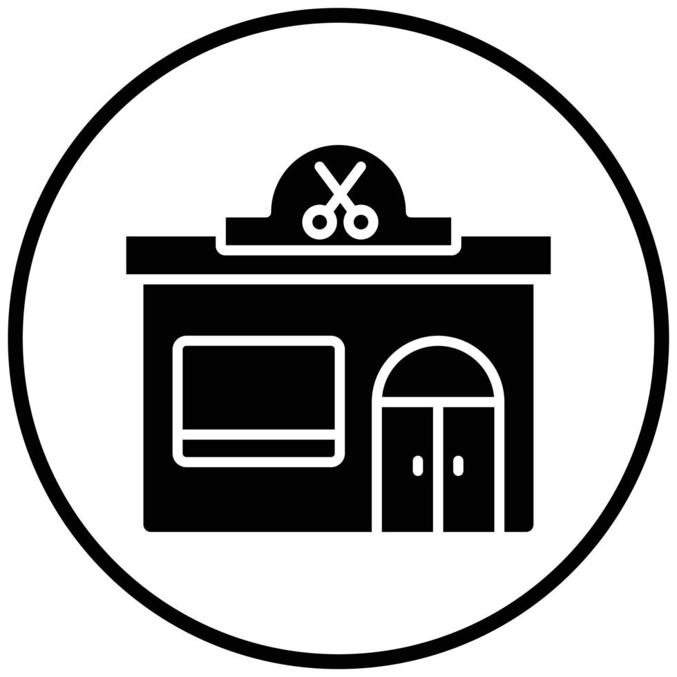 Barber Shop Icon Style vector