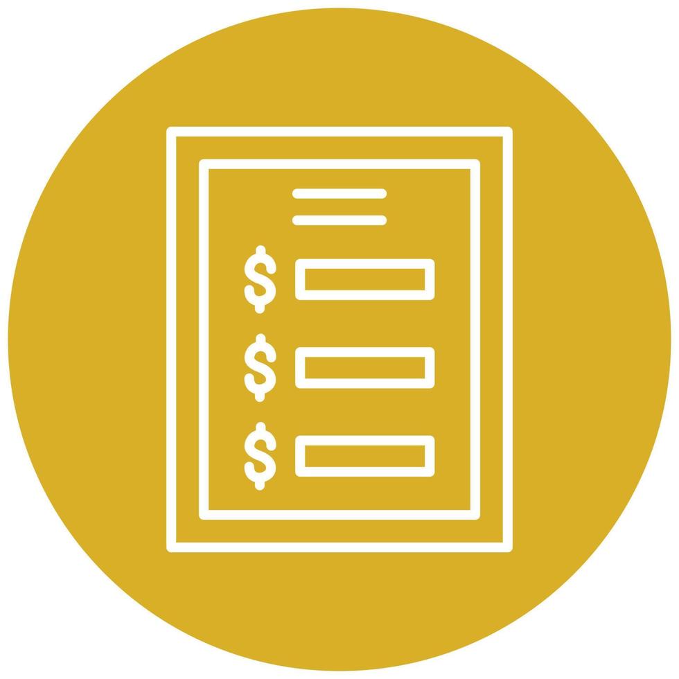 Price List Icon Style vector