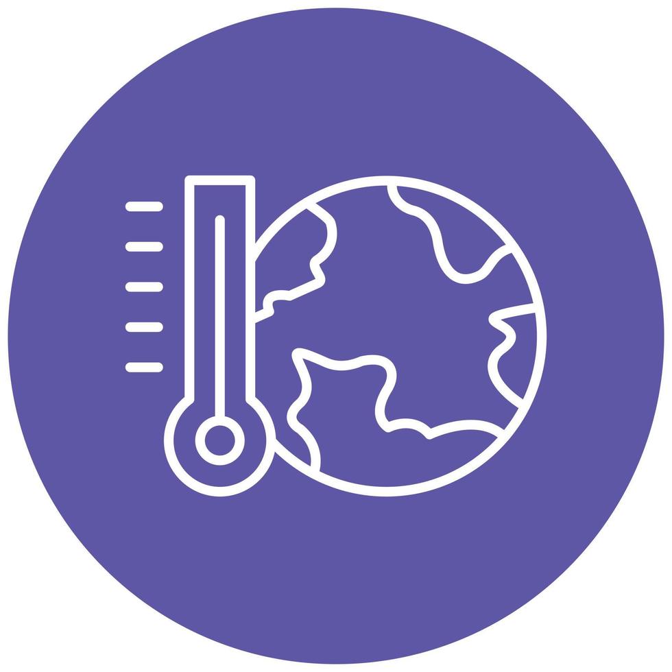 Global Warming Icon Style vector