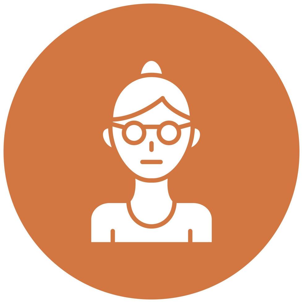 Grandmother Icon Style vector