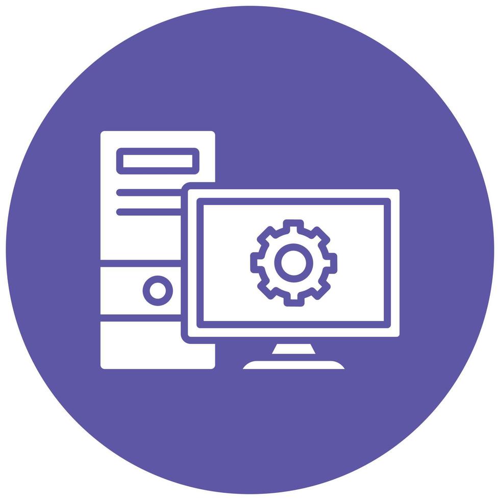Workstation Icon Style vector