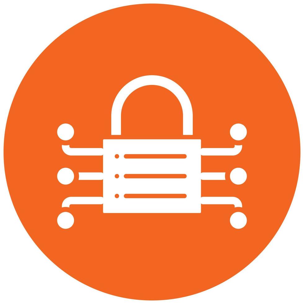 Data Encryption Icon Style vector