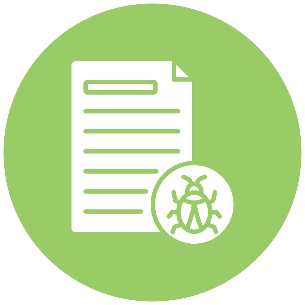 Infected File Icon Style vector