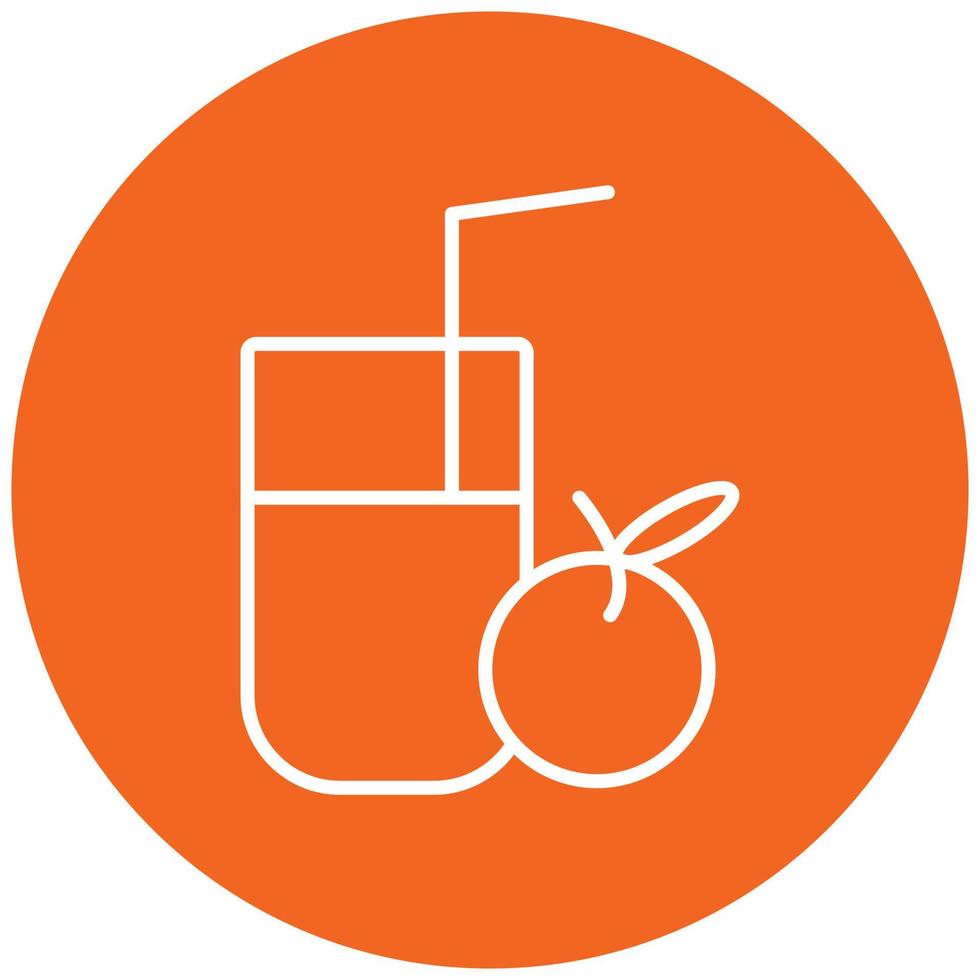 Orange Juice Icon Style vector