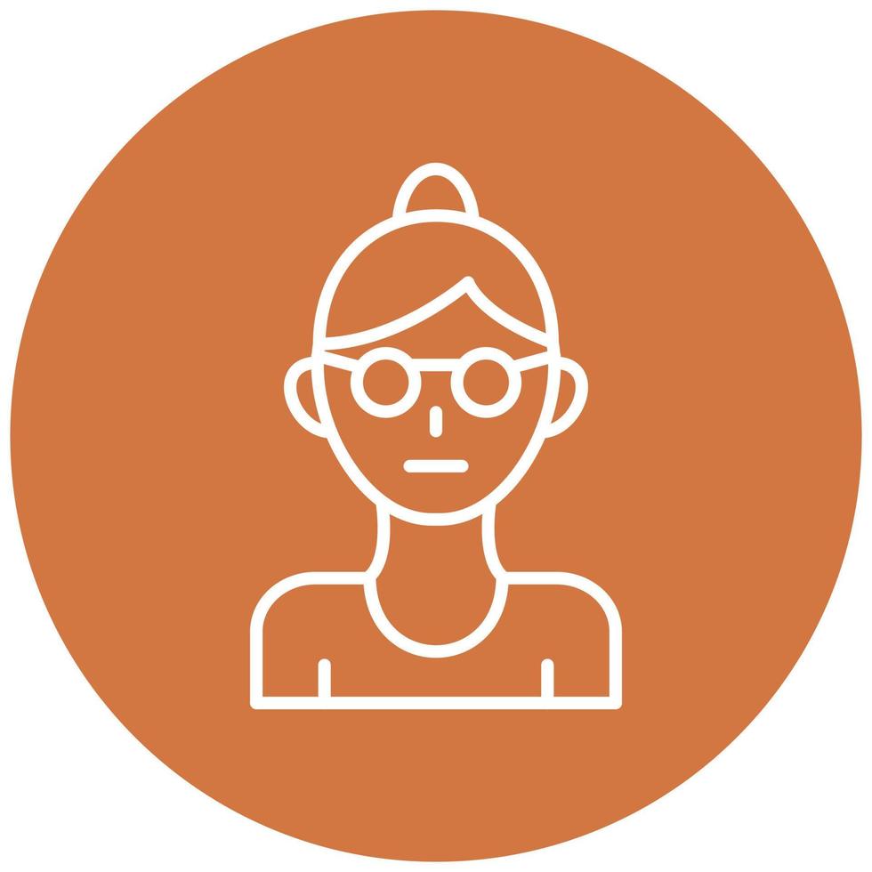 Grandmother Icon Style vector