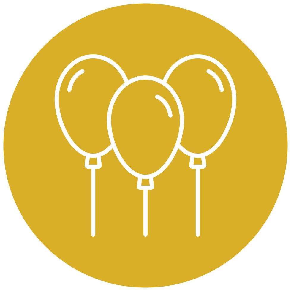 Balloons Icon Style vector