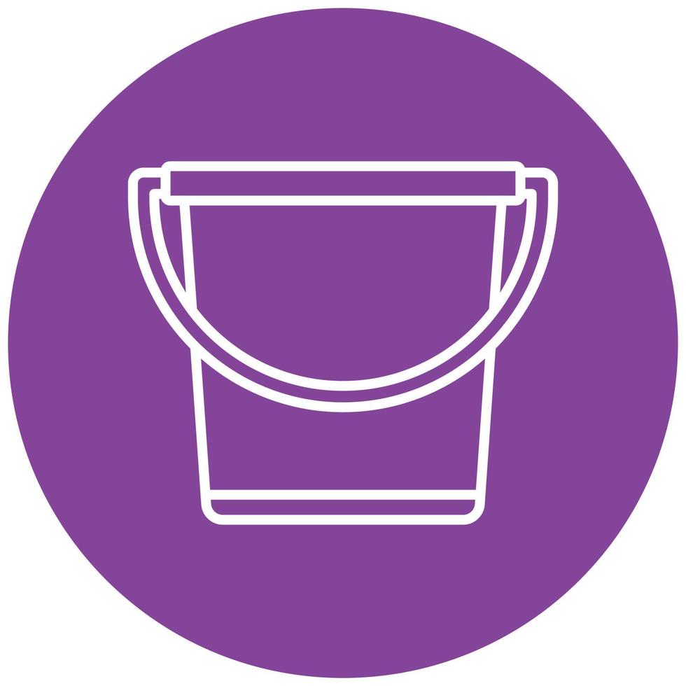 Sand Bucket Icon Style vector