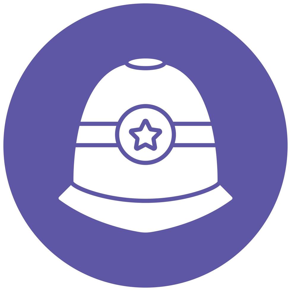 Police Helmet Icon Style vector