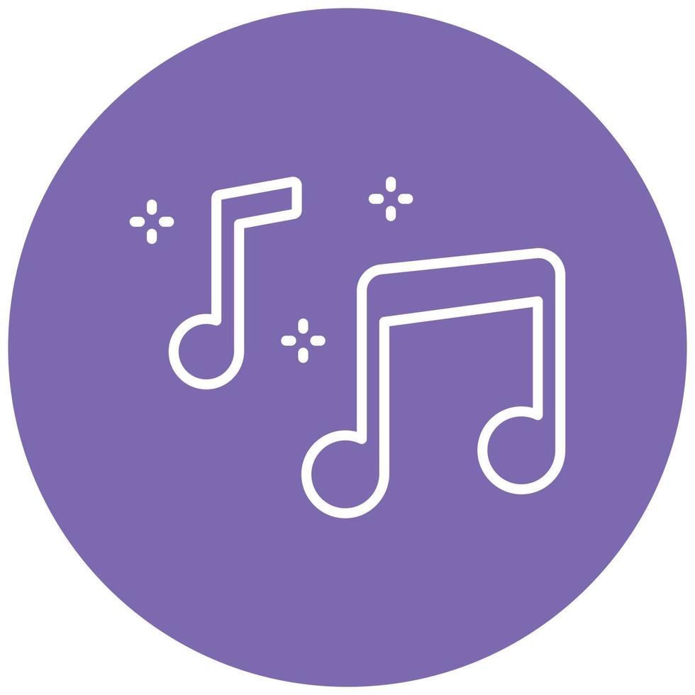 Musical Note Icon Style vector