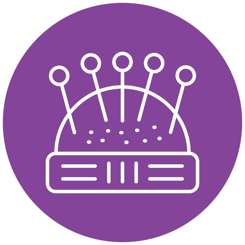 Pin Cushion Icon Style vector