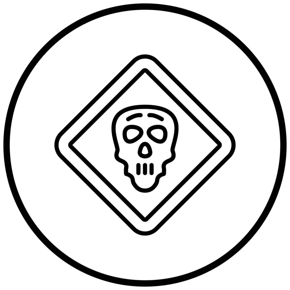 Danger Sign Icon Style vector