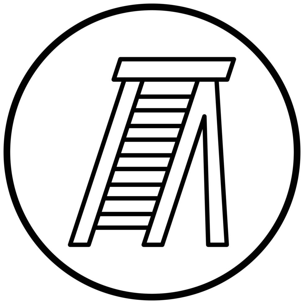 Stepladder Icon Style vector