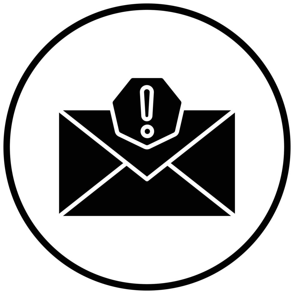Spam Email Icon Style vector