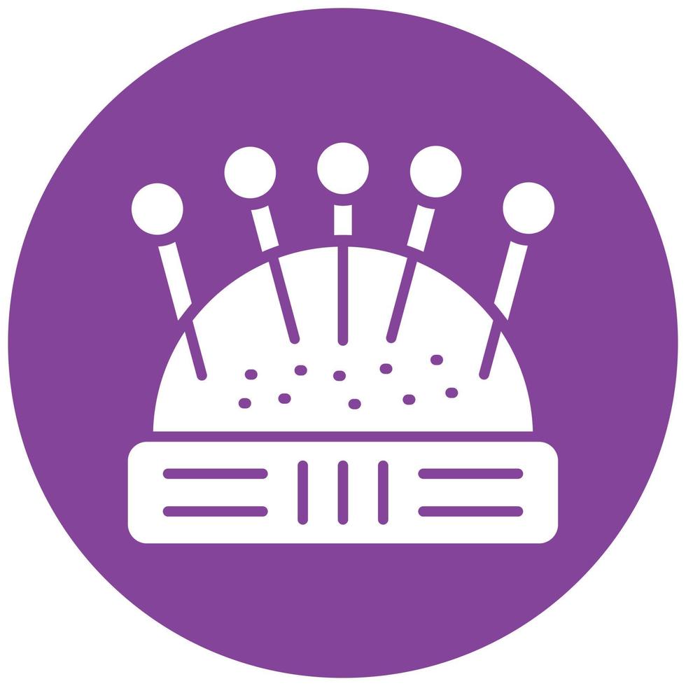 Pin Cushion Icon Style vector