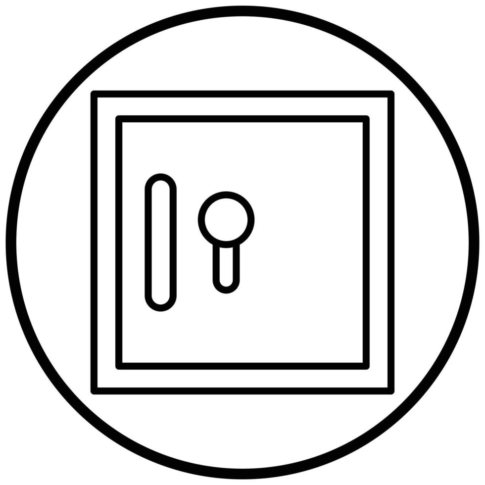 Safe Box Icon Style vector