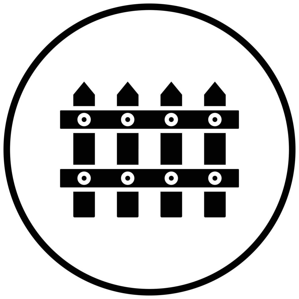 Fence Icon Style vector