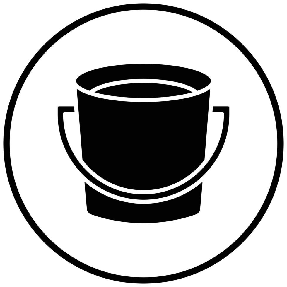 Bucket Icon Style vector