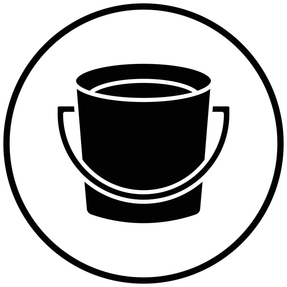 Bucket Icon Style vector