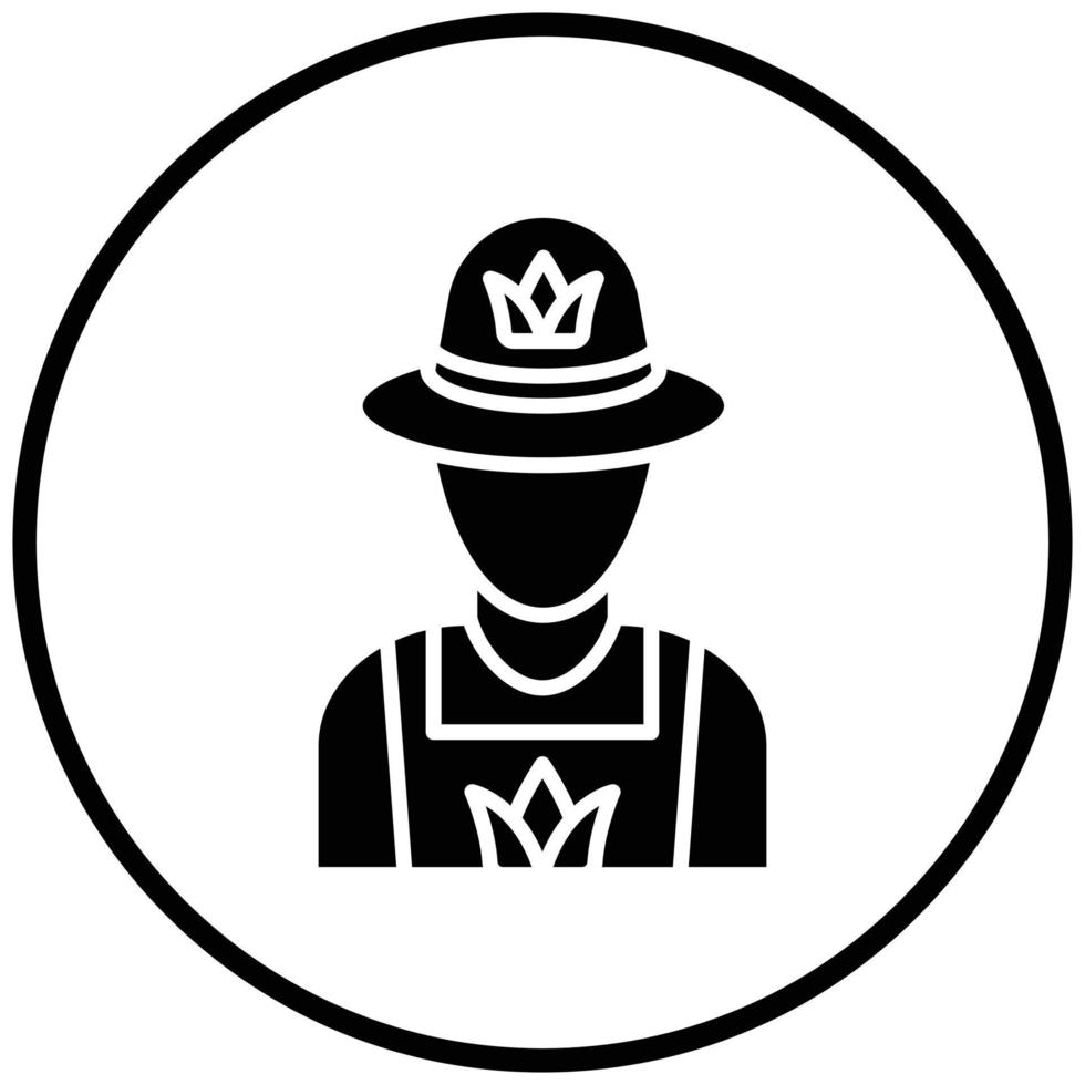 Farmer Icon Style vector