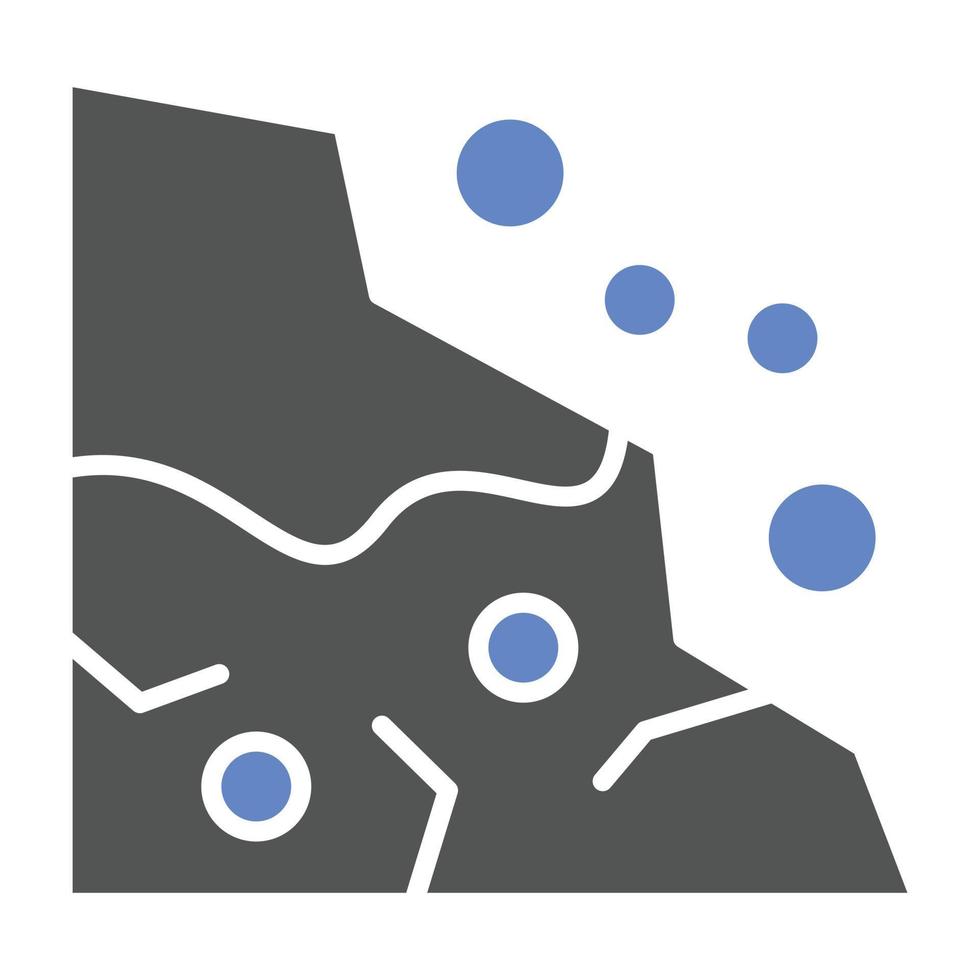 Snow Avalanche Icon Style vector