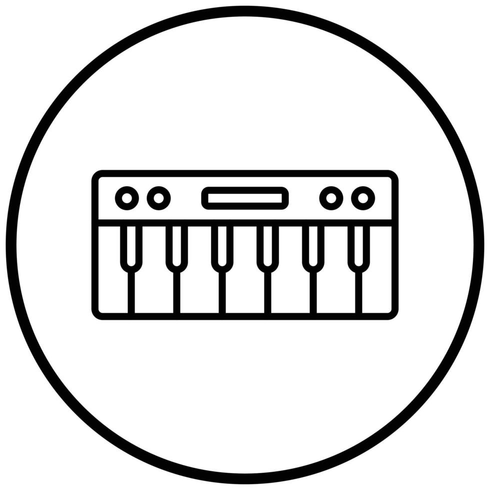 Piano Icon Style vector