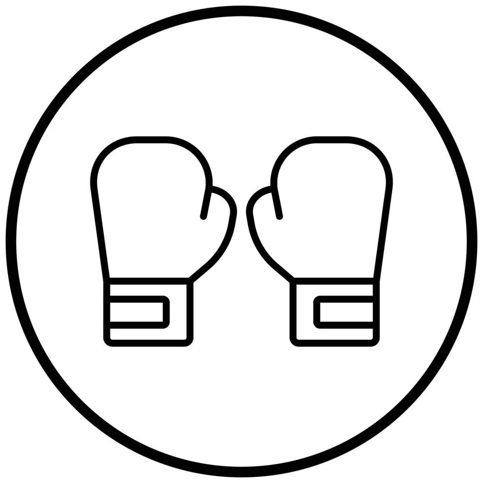 Boxing Gloves Icon Style vector