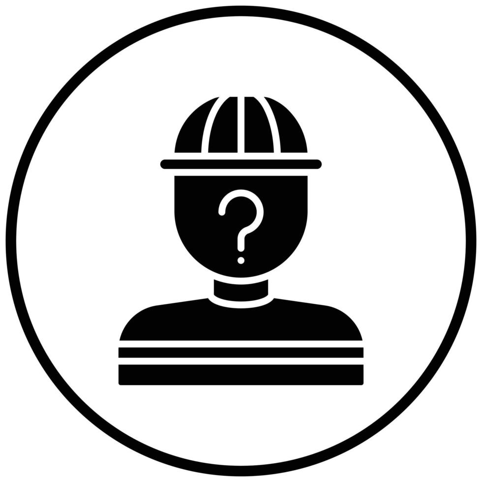 Suspect Icon Style vector
