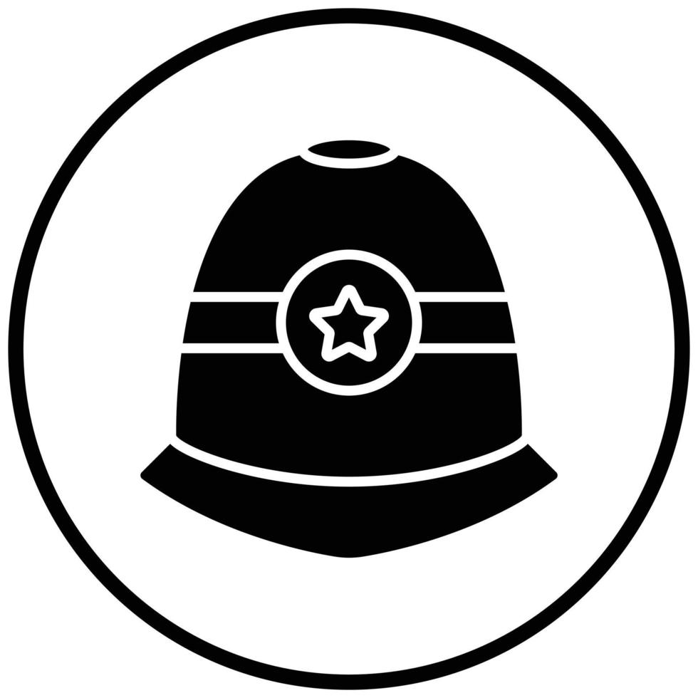 Police Helmet Icon Style vector