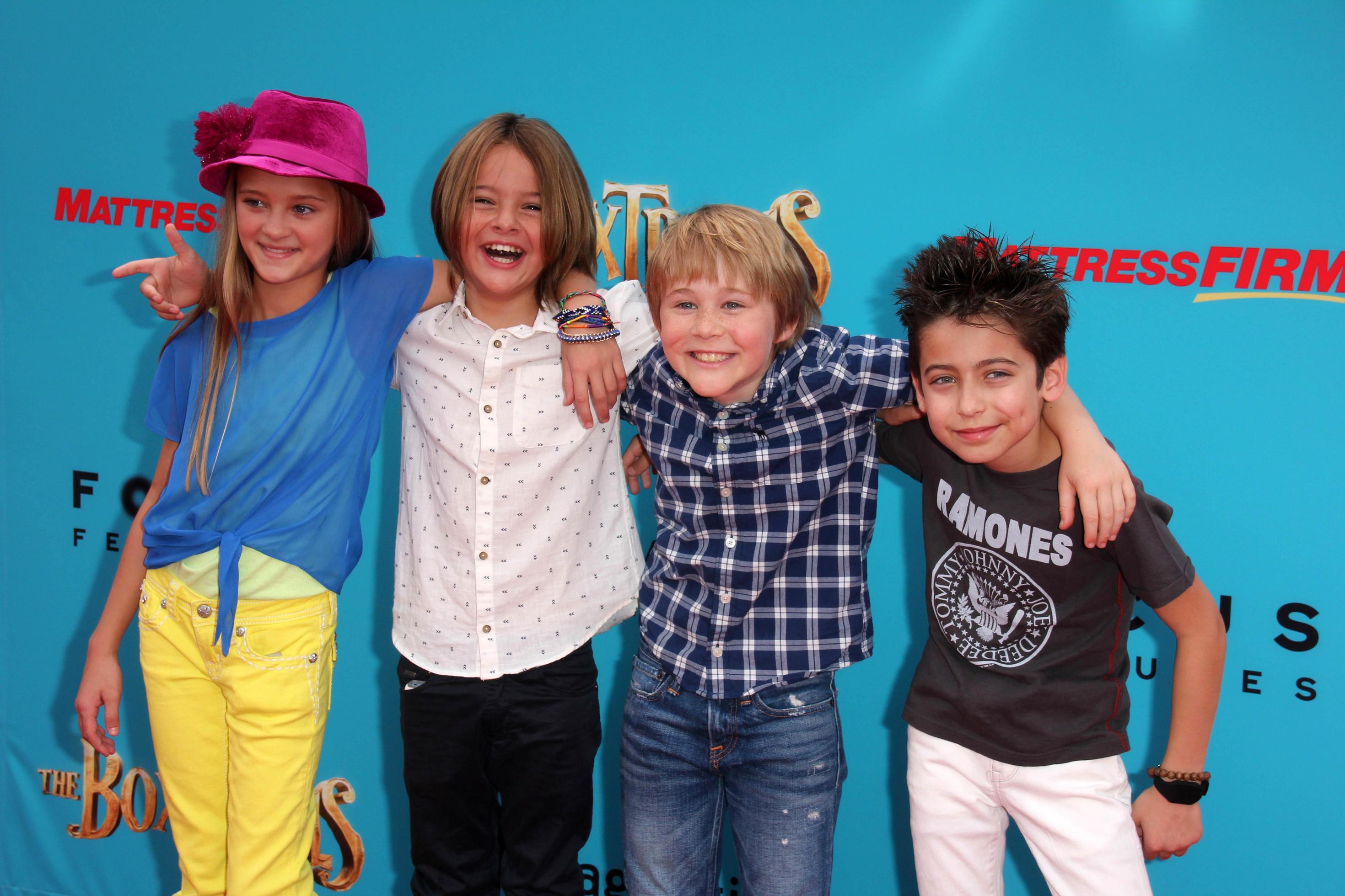 LOS ANGELES, SEP 21 Mace Coronel, Lizzy Greene, Casey Simpson, Aidan