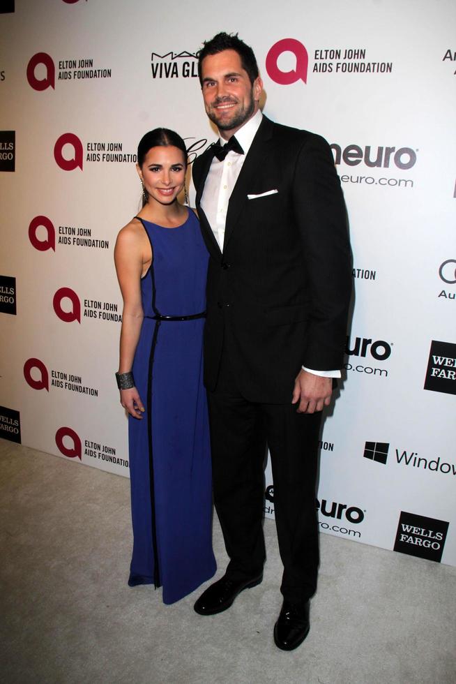 LOS ANGELES, MAR 3 -  Josie Loren, Matt Leinart at the Elton John AIDS Foundation s Oscar Viewing Party at the West Hollywood Park on March 3, 2014 in West Hollywood, CA photo