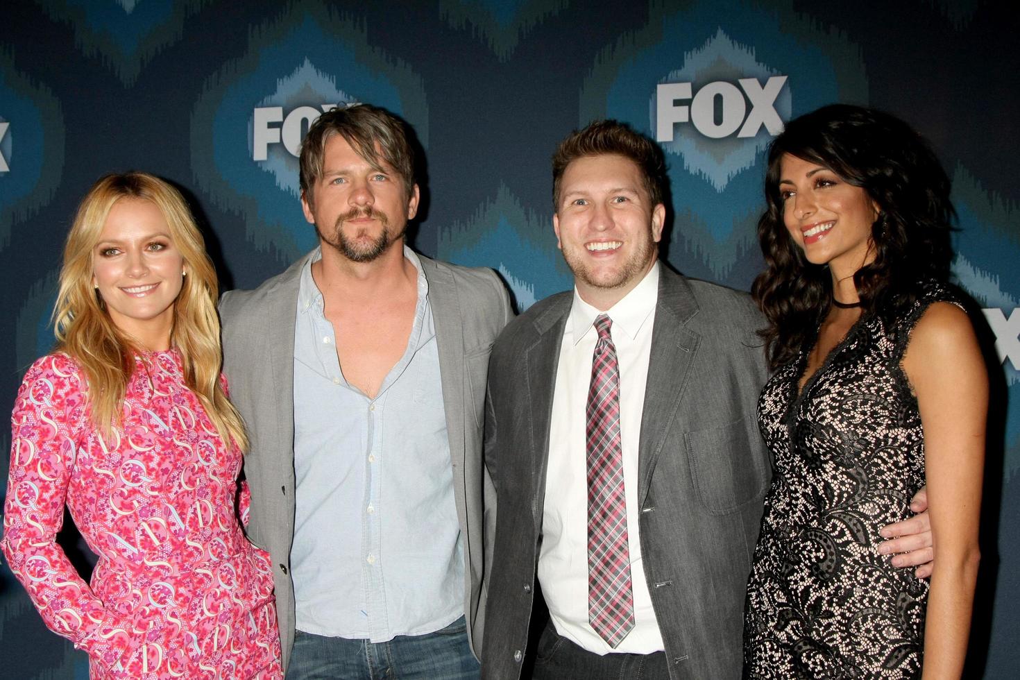 LOS ANGELES, JAN 17 -  Becki Newton, Zachary Knighton, Nate Torrence, Meera Rohit Kumbhani at the FOX TCA Winter 2015 at a The Langham Huntington Hotel on January 17, 2015 in Pasadena, CA photo