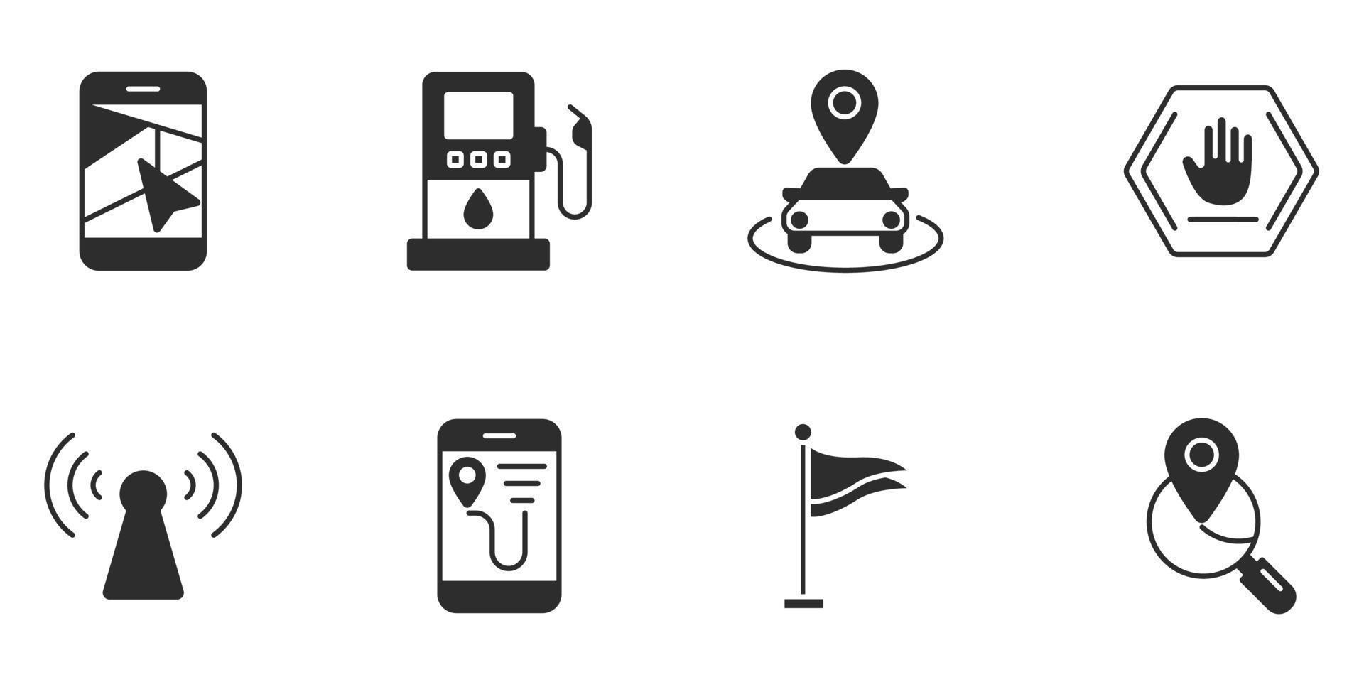 navigation icons set . navigation pack symbol vector elements for infographic web