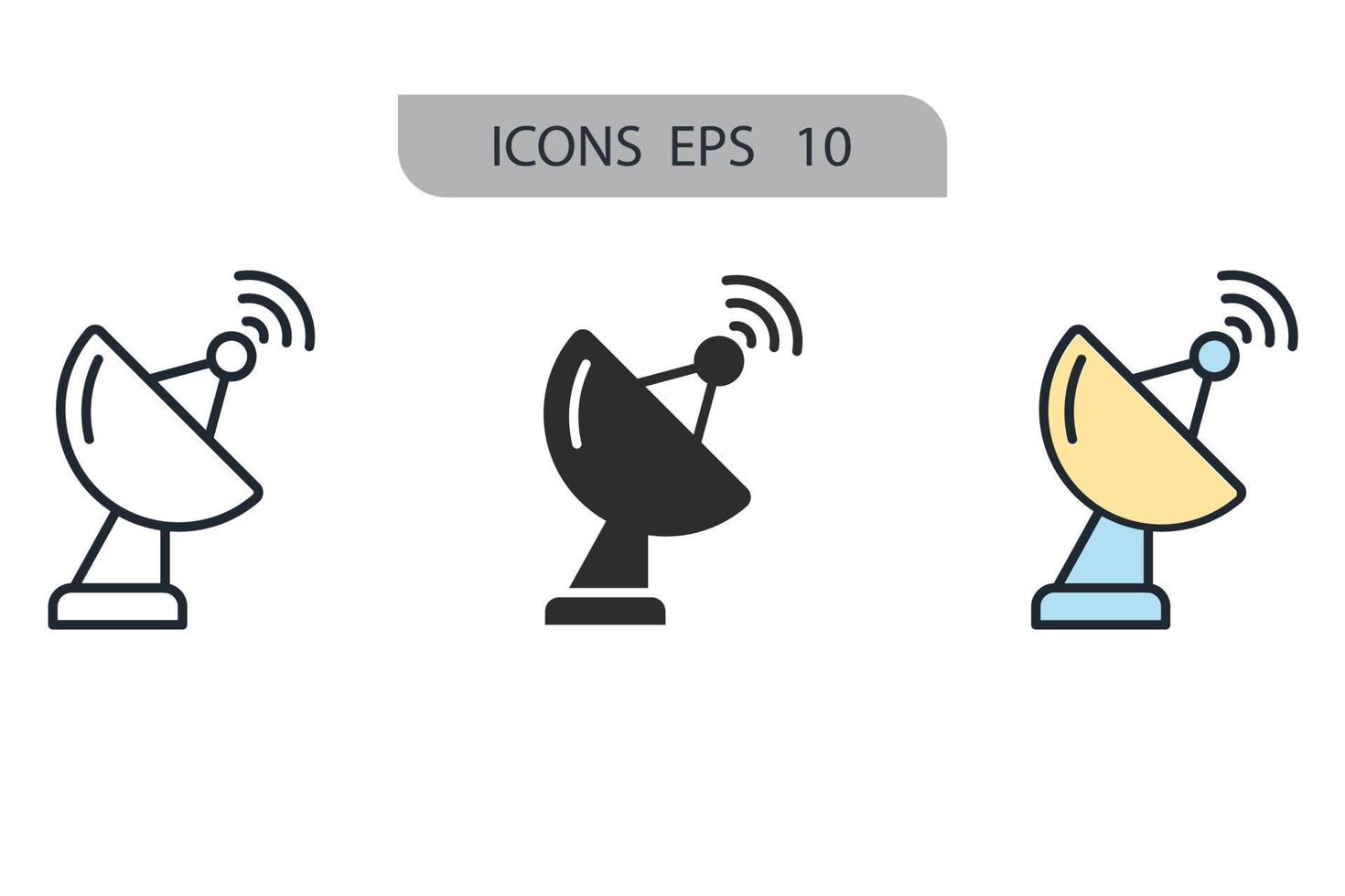 gps signal icons  symbol vector elements for infographic web