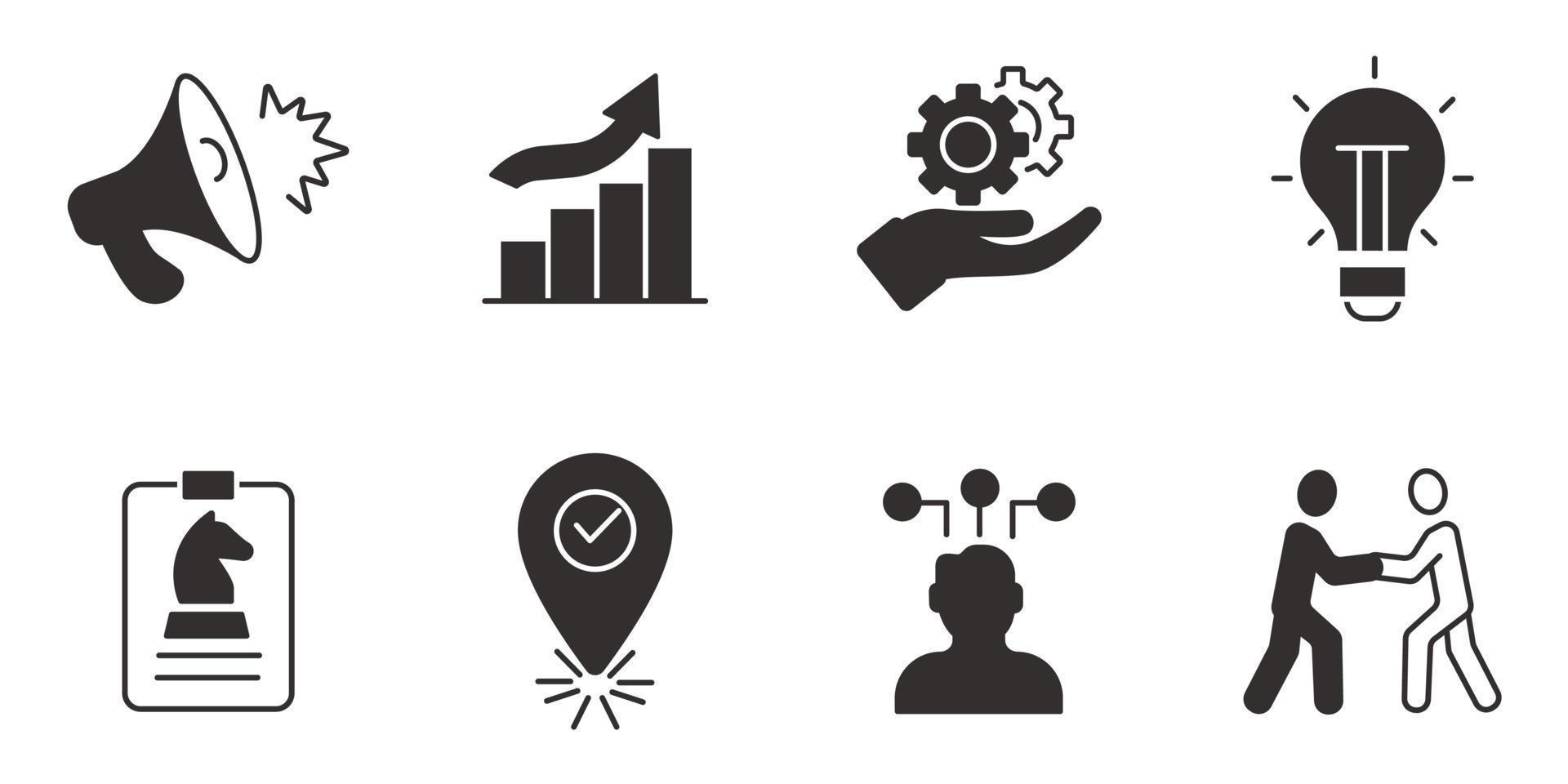 business model icons set . business model pack symbol vector elements for infographic web