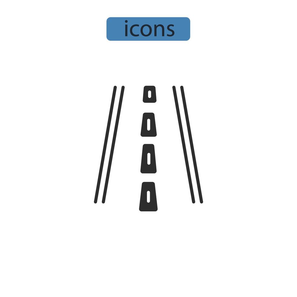 road icons  symbol vector elements for infographic web